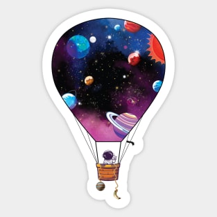 Meta Verse Hot Air Balloon Graphic Sticker